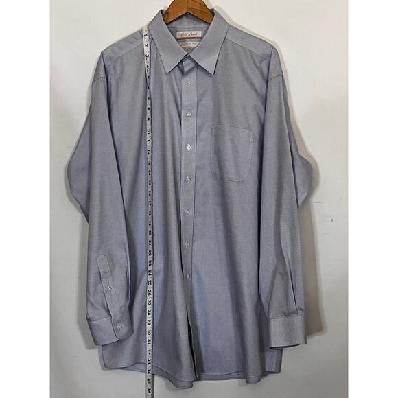 Gold Label Roundtree & York Non-Iron Long Sleeve size 17/36 Pre-Owned with stain - Picture 4 of 11